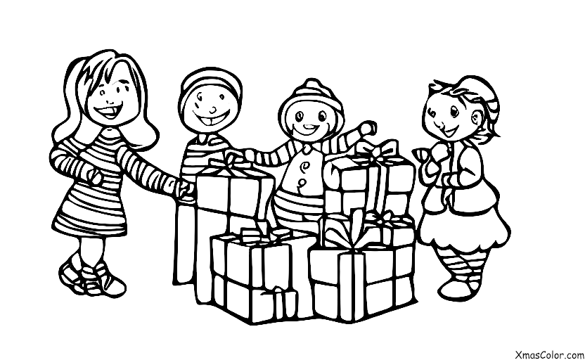 Noël / Achats de Noël: Un enfant qui fait les achats de Noël