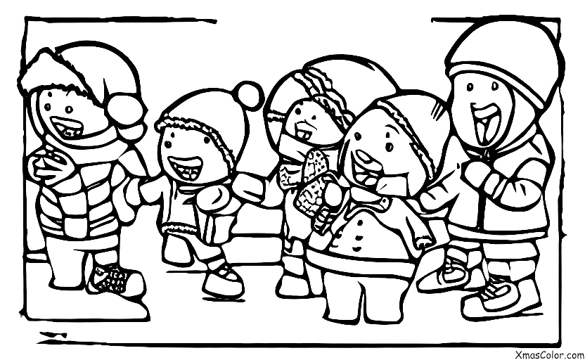 Noël / Activités de Noël en plein air: Combat de boules de neige