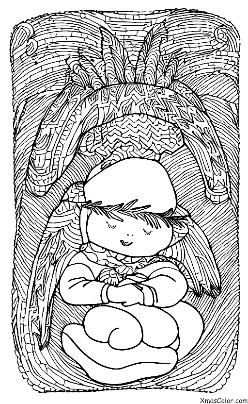 Noël / Anges de neige: Ange de neige avec un chapeau