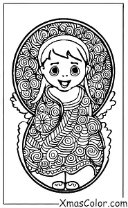 Noël / Anges de neige: Une petite fille qui fait une ange de neige