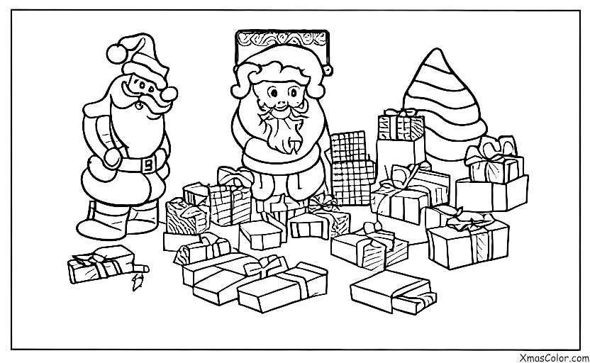 Noël / Atelier de Père Noël: L'atelier de Père Noël avec tous les jouets