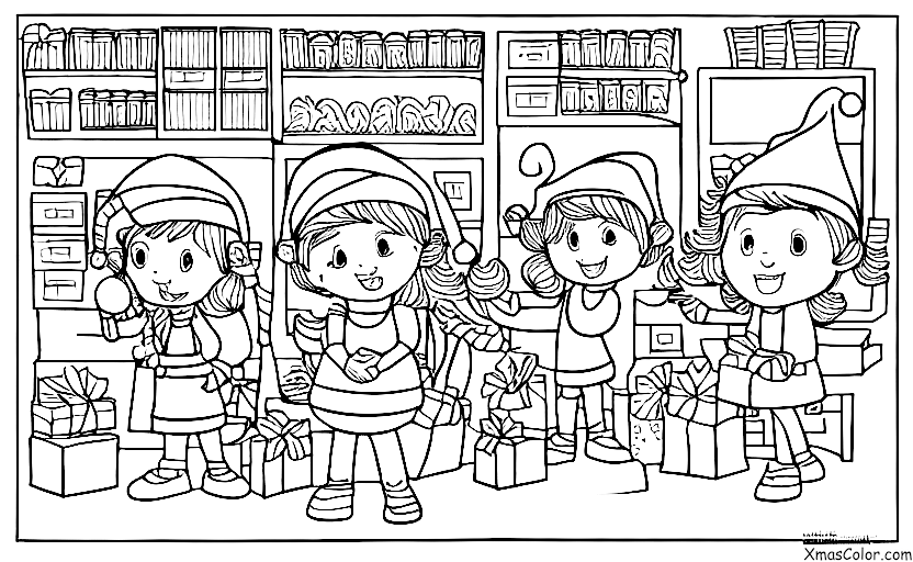 Noël / Atelier de Père Noël: L'atelier est propre