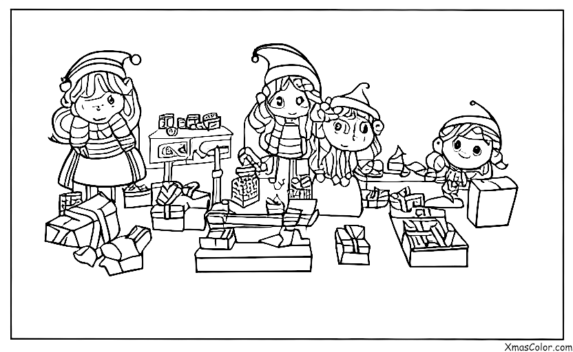 Noël / Atelier de Père Noël: L'atelier est un bazar