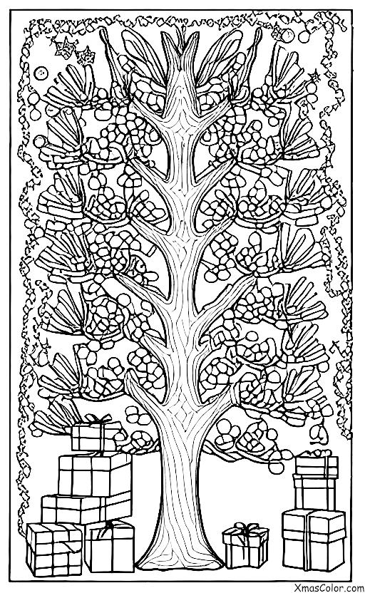 Noël / Avent: Arbre de Jesse avec symboles de l'Ancien Testament