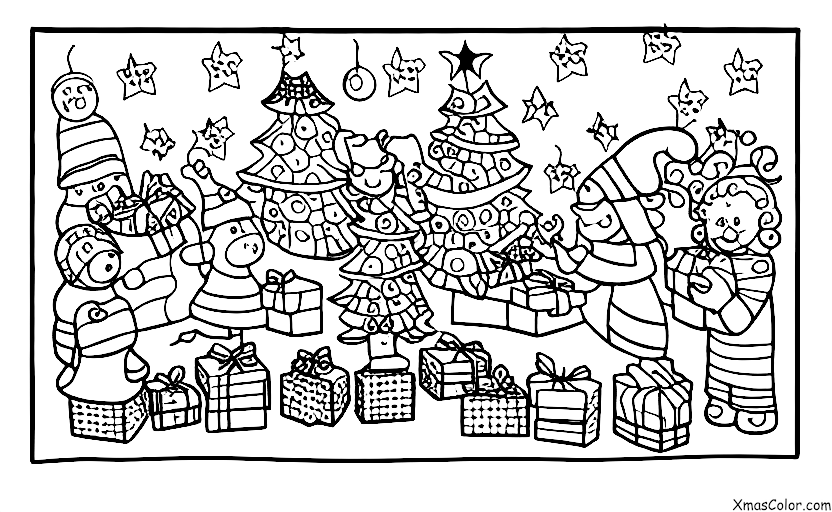 Noël / Avent: Calendrier de l'Avent avec des jours numérotés jusqu'à Noël