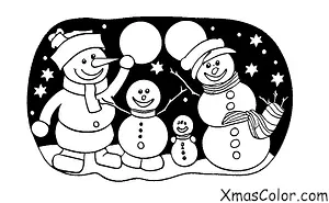 Noël / Bas de Noël: Bonhomme de neige