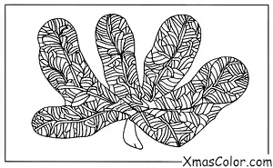 Noël / Bas de Noël: Houx