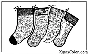 Noël / Bas de Noël: Un bas plein de charbon