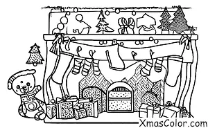 Noël / Bas de Noël: Un bas plein de jouets