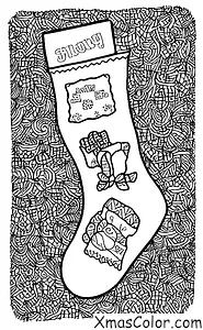 Noël / Bas de Noël: une chaussette personnalisée