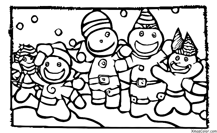Noël / Bataille de boules de neige: Une bataille de boules de neige en ralenti