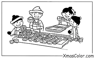 Noël / Bâtons de Noël: Une fabrique de cannes à sucre