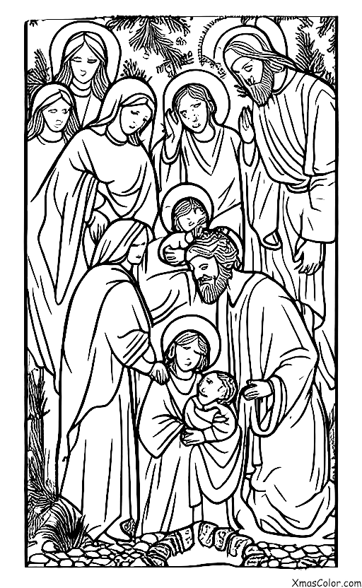 Noël / Bébé Jésus: Baptême de Jésus nouveau-né