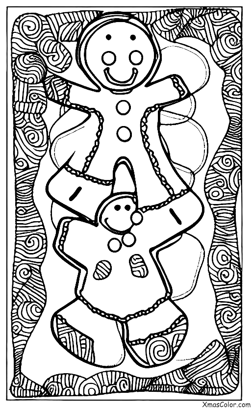Noël / Biscuits au pain d'épices: Une figurine de pain d'épices