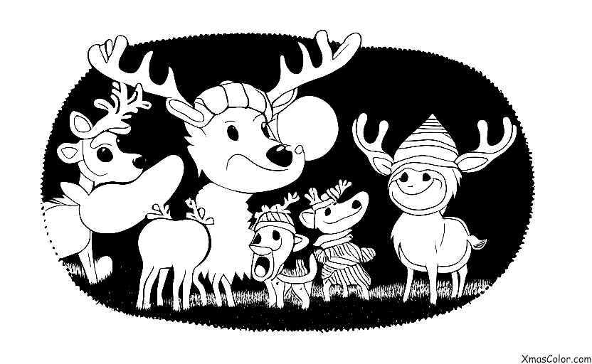 Noël / Blitzen: Blitzen et les autres rennes