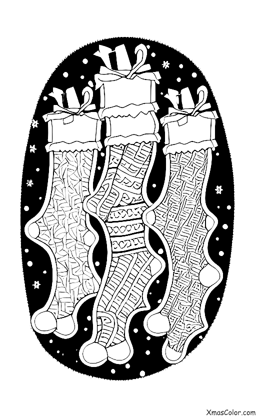 Noël / Bonbons: Bas de Noël