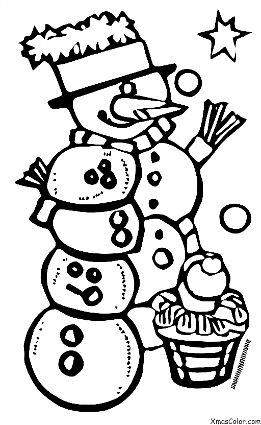 Noël / Bonhomme de neige pas gentil: Construction d'un bonhomme de neige par Frosty