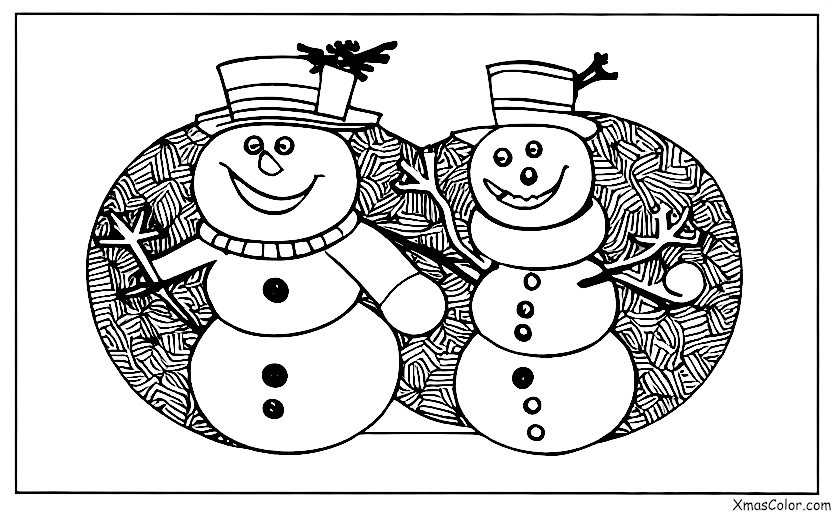 Noël / Bonhomme de neige: Bonhomme de neige dans la ville