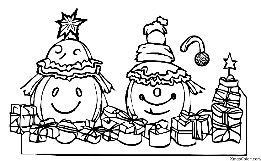 Noël / Boule de Noël: Boudin de Noël avec un message de Noël