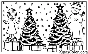 Noël / Boule de Noël: Sapin en pudding de Noël