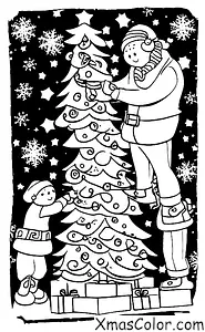 Noël / Bourdon: Essaim de guirlandes de Noël