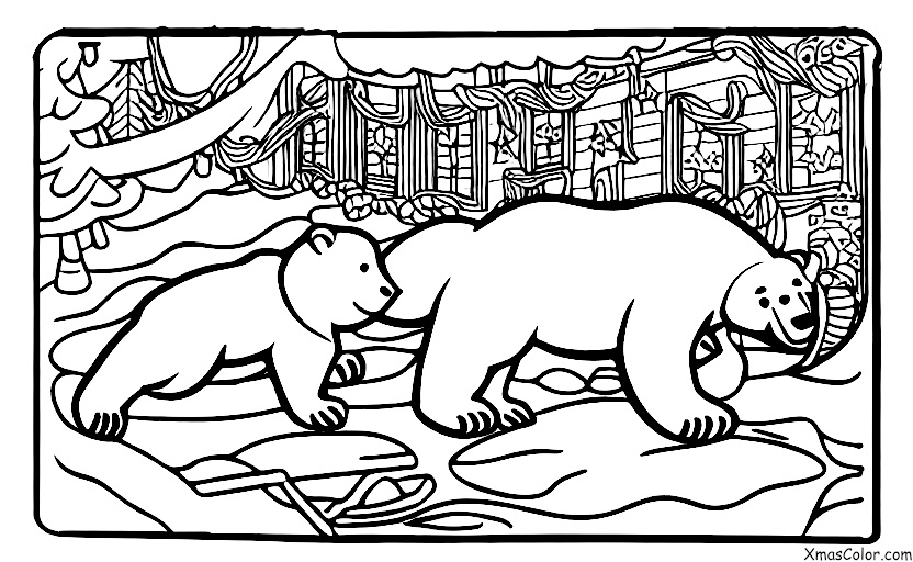 Noël / Cadeaux de Noël: Ours polaire