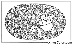 Noël / Cadeaux de Noël: Un cadeau avec une étiquette portant la mention "À