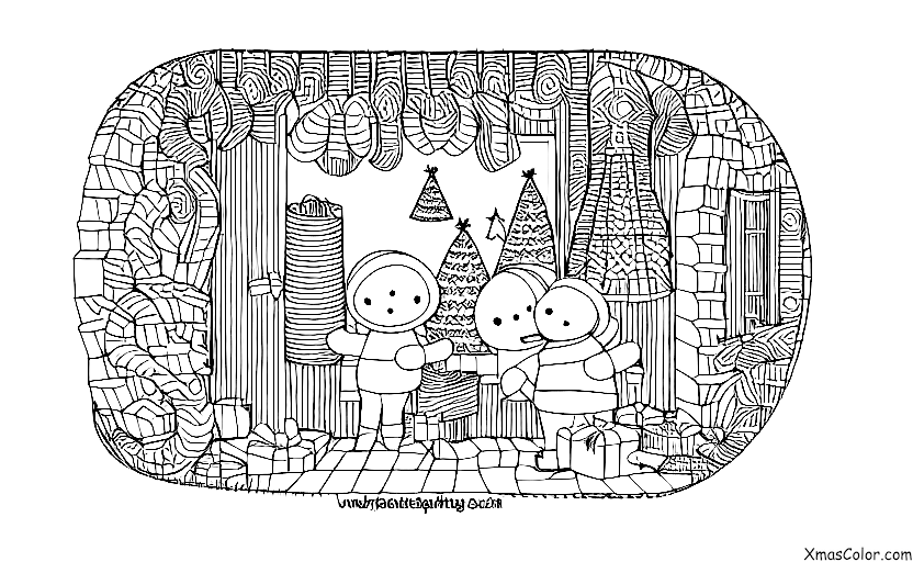 Noël / Cartes de Noël: Une carte de Noël avec un surlignage