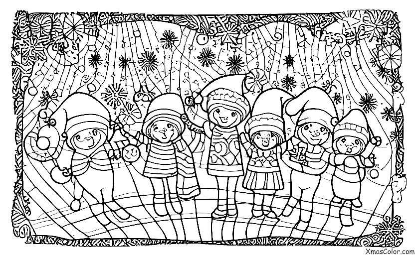 Noël / Chants de Noël: Décorer les murs
