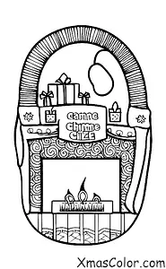 Noël / Cheminées: Un feu de cheminée chaleureux et accueillant