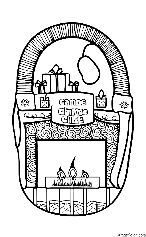 Noël / Cheminées: Un feu de cheminée chaleureux et accueillant