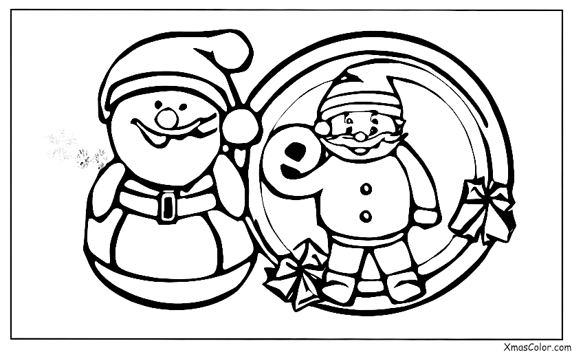 Noël / Compteur de Noël: Décompte de Noël avec calendrier Père Noël