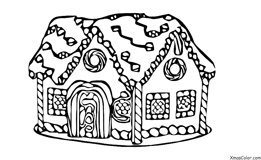 Noël / Construire des maisons de pain d'épices: Construction de maison de pain d'épices