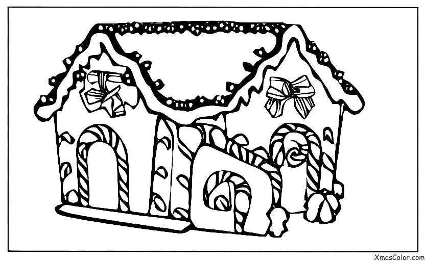 Noël / Construire des maisons de pain d'épices: Décorer la maison en pain d'épice