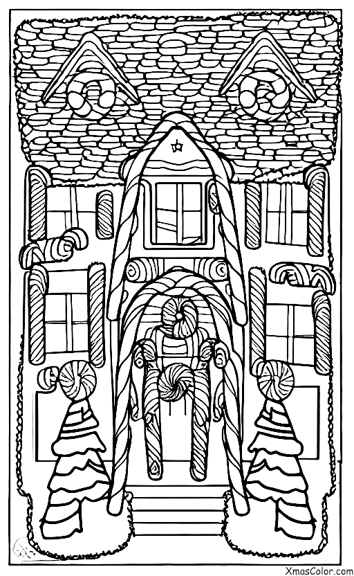 Noël / Construire des maisons de pain d'épices: Décorer la maison en pain d'épices
