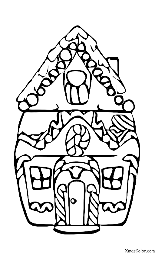 Noël / Construire des maisons de pain d'épices: Jouer avec la maison en pain d'épice