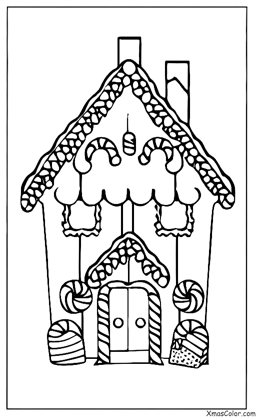 Noël / Construire des maisons de pain d'épices: Manger la maison en pain d'épice
