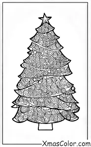 Noël / Couleurs de Noël: Un sapin de Noël décoré en rouge et vert