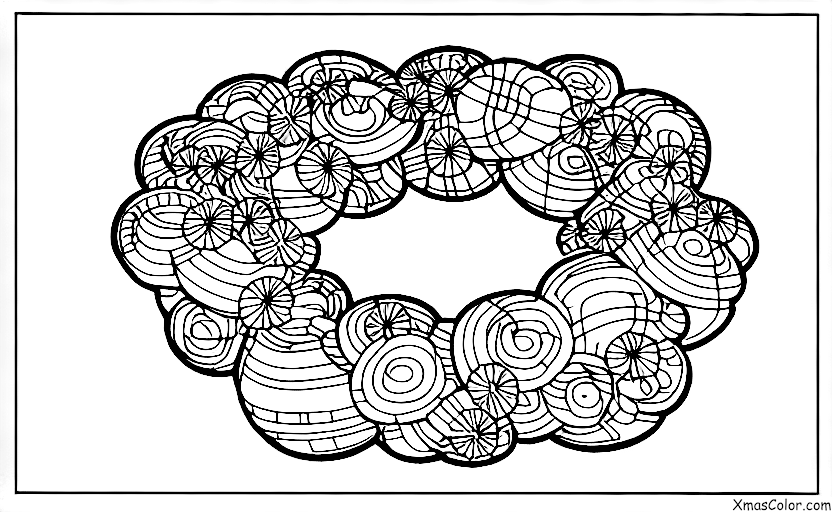 Noël / Couleurs de Noël: Une couronne de fleurs rouges et vertes