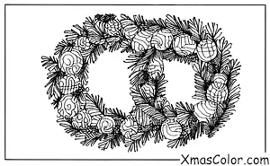 Noël / Couronnes de Noël: Couronne rustique faite de matériaux naturels