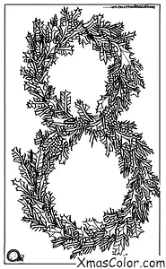 Noël / Couronnes de Noël: Un couronnes de houx