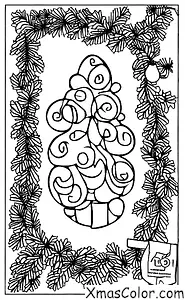 Noël / Couronnes de Noël: Un gros plan d'une couronne de Noël