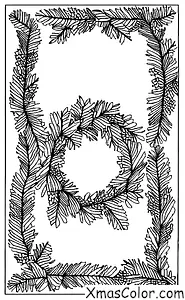 Noël / Couronnes de Noël: Un sapin naturel