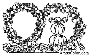 Noël / Couronnes: Un couronnement de fruit