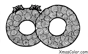 Noël / Couronnes: Une couronne faite de bonbons