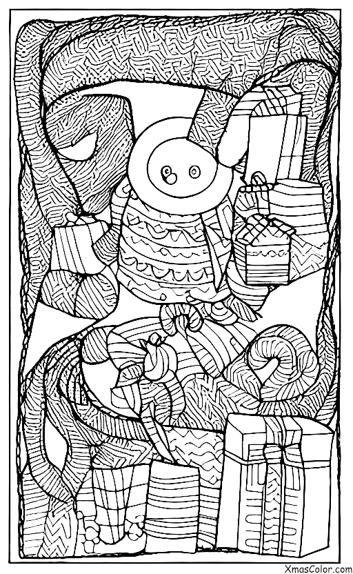Noël / Couvertures: Une couverture de Noël comme un tableau
