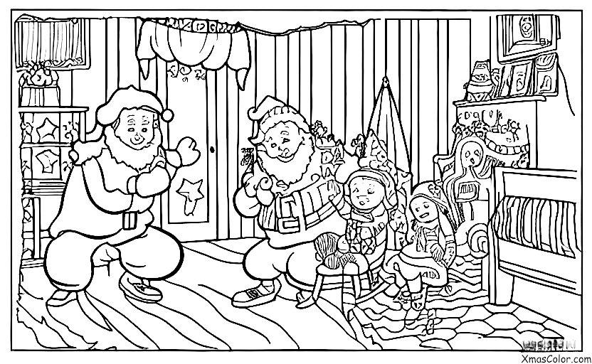 Noël / Dancer: Papa Noël visite une maison d'enfant