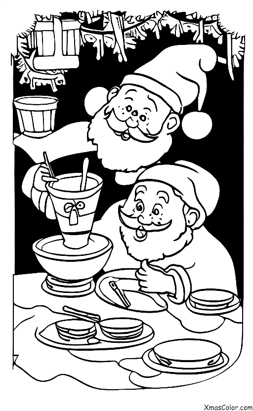Noël / Dancer: Père Noël mange des biscuits