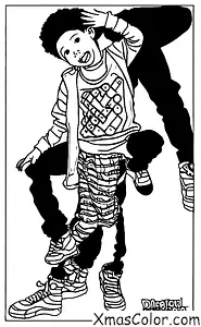 Noël / Danseur: Un danseur hip-hop