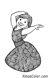 Noël / Danseur: Une ballerine